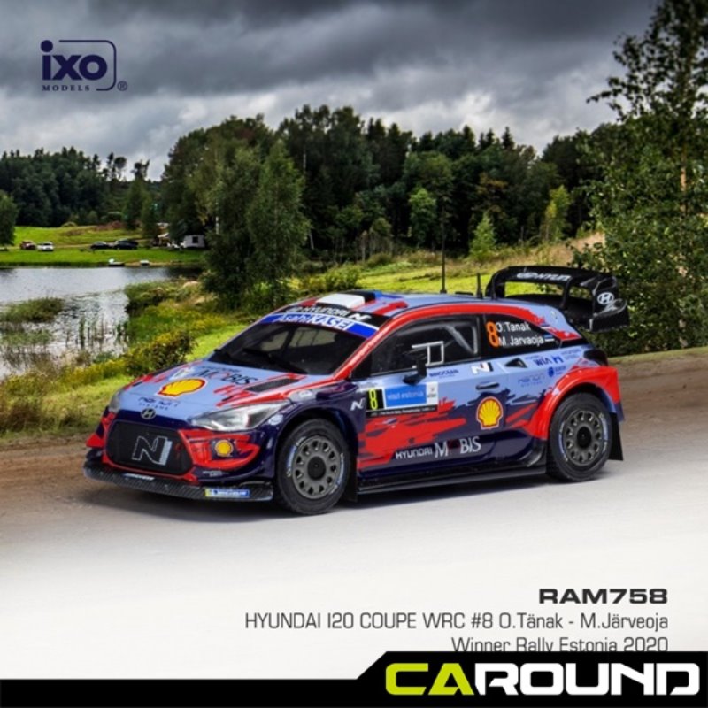 ixo 1:43 현대 i20 쿠페 WRC No.8 에스토니아 랠리 2020 - 오트 타낙