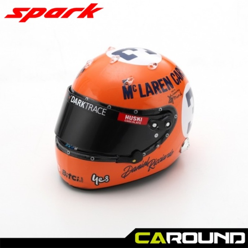 스파크 1:5 맥라렌 F1 2021 다니엘 리카르도 헬멧 모델 -모나코 그랑프리
