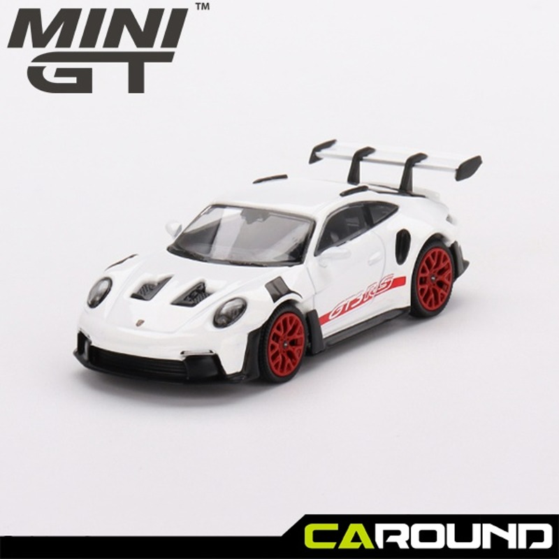 미니지티(630) 1:64 포르쉐 911 (992) GT3 RS - 화이트/레드 엑센트