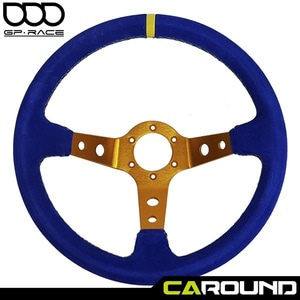 GP RACE 콘도르 스웨이드 레이싱 휠 - 블루 (Steering Wheel)