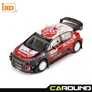ixo 1:43 시트로엥 C3 WRC 2017 Sardegna 랠리카 안드레아스 미켈슨 다이캐스트