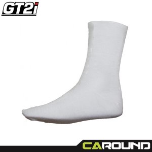 GT2i 레이싱 방염 양말 - 화이트 (FIA 인증)