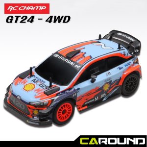 알씨챔프 1:24 현대 i20 WRC 2019 RC카 GT24 버전 - 사륜 구동 4WD
