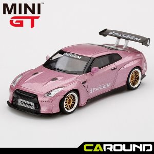 미니지티(123) 1:64 닛산 GT-R R35 팬덤 핑크 GT윙 버전
