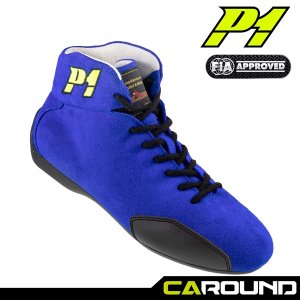 P1 레이스웨어 프리마 레이싱 슈즈 - 블루 (FIA 인증)