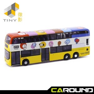 타이니 x BT21 1:110 E500 MMC 12.8M &quot;BT21&quot; 홍콩 2층 버스 - 방탄소년탄 캐릭터 버전