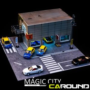 JMG x Magic City 1:64 매직시티 타입원 - 튜닝샵 디오라마