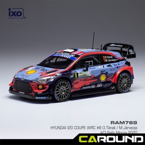 ixo 1:43 현대 i20 쿠페 WRC No.8 ACI Rally Monza 2020 - 오트 타낙 (RAM769)