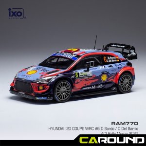 ixo 1:43 현대 i20 쿠페 WRC No.6 ACI Rally Monza 2020 - 다니 소르도 (RAM770)