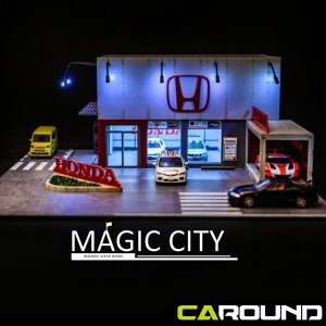 Magic City 1:64 매직시티 혼다 쇼룸 디오라마