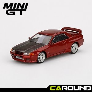 미니지티(295) 1:64 닛산 GT-R R32 - 레드펄 (BBS LM 휠)