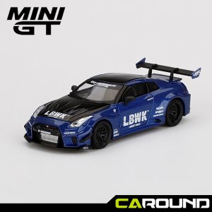 미니지티(299) 1:64  LB-실루엣 웍스 GT 닛산 35GT-RR 버전2 - LBWK 블루
