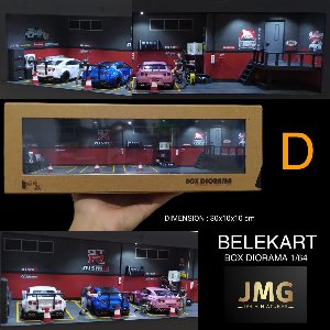 JMG x Belek 1:64 게러지 박스 디오라마 닛산 GT-R
