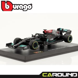 브라고 1:43 RACE 메르세데스 AMG 페트로나스 F1 W12 No.44 2021 - 루이스 해밀턴 (드라이버 포함 버전)