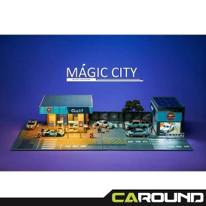 Magic City 1:64 매직시티 주유소 및 전시장 디오라마 - 걸프