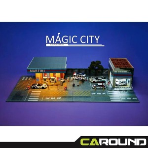 Magic City 1:64 매직시티 주유소 및 전시장 디오라마 - 마티니