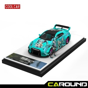 CoolCar 1:64 닛산 스카이라인 GT-R (R35) Hatsune Miku 버전 (피규어 옵션)