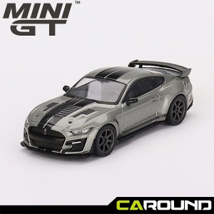 미니지티(615) 1:64 포드 머스탱 쉘비 GT500 SE 와이드 바디 - 페퍼 그레이 메탈릭