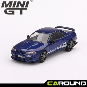 미니지티(589) 1:64 닛산 스카이라인 GT-R 탑 시크릿 VR32 - 메탈릭 블루