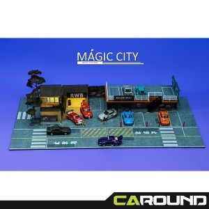 Magic City 1:64 매직시티 일본 튜닝샵 및 2층 주차장 - RWB (110072)