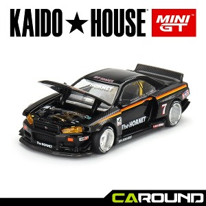 KaidoHouse x 미니지티(KHMG093) 1:64 닛산 스카이라인 GT-R (R34) 타미야 x 카이도 하우스 - 더 호넷