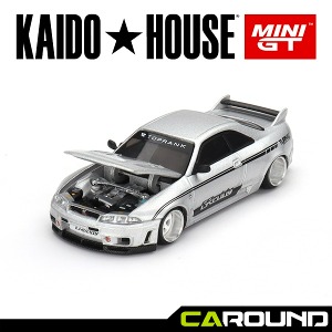 KaidoHouse x 미니지티(KHMG097) 1:64 닛산 스카이라인 GT-R (R33) DAI33 V1 - 실버